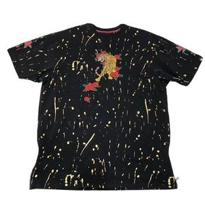 MAKOBI M153 Tiger Roses Big & Tall Men’s Shirt 3X